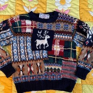 Hand knit vintage sweater